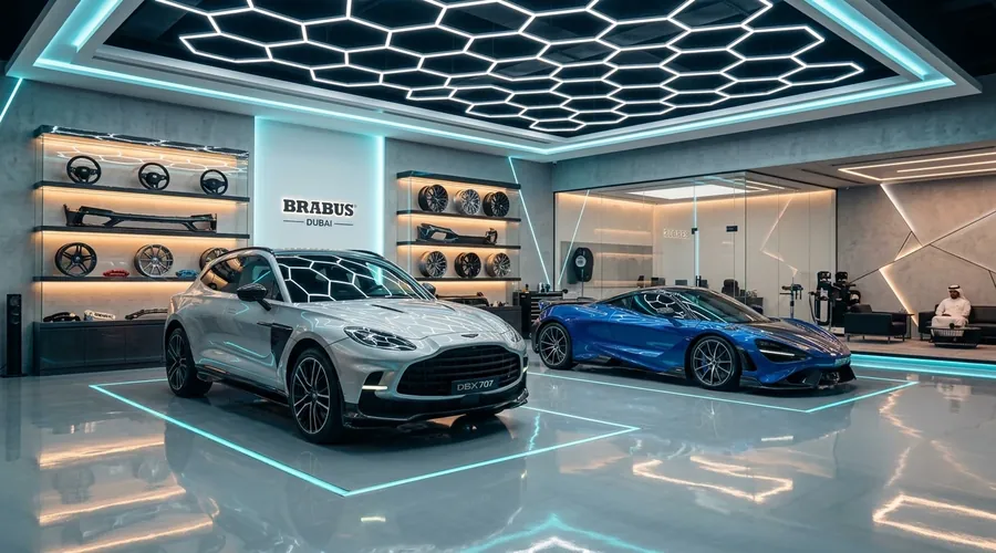 Accessories and custom styling showroom